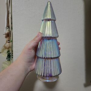 Iridescent Glass Tree Decor